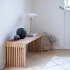 Rib Bänk 104 cm Teak