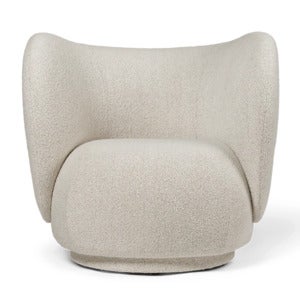Rico Lounge Fåtölj Soft Bouclé - Off-white/Sand