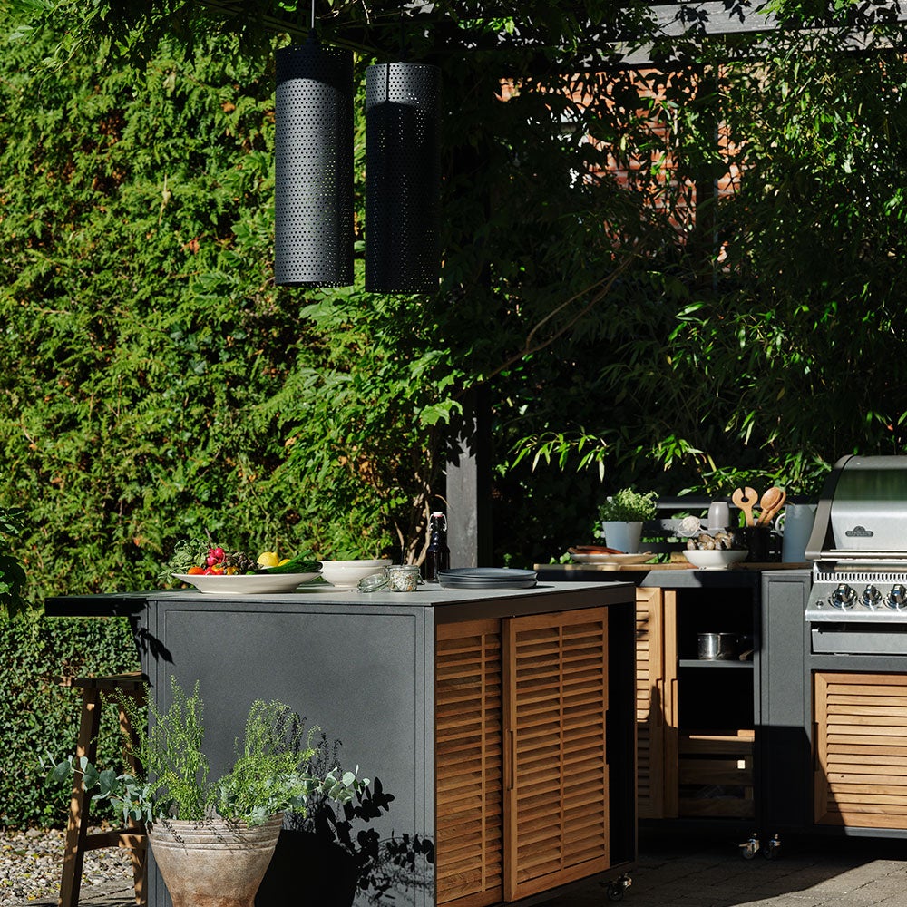 Fornax köksdel stor svart/grå 