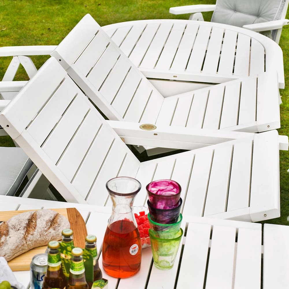 Amelia bord 110x212-272-332 cm Vit