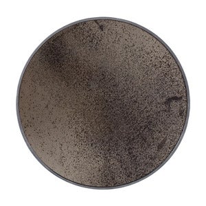 Aged väggspegel Ø121 cm bronze