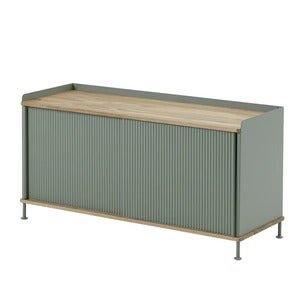 Enfold Sideboard 124 x 45 cm  - Oiled oak Dusty Green
