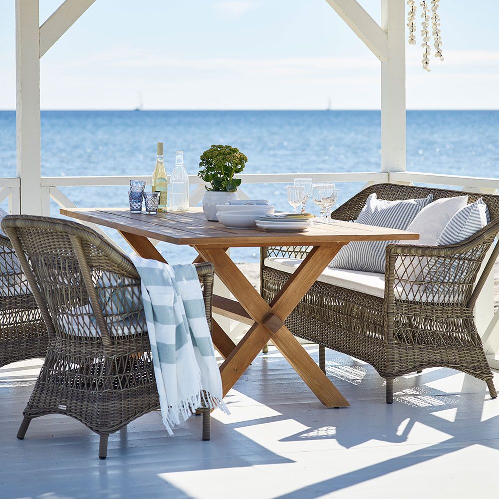 Colonial teakbord 200x100 cm 