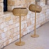 Illusion Glow golvlampa m/natural Weave Teak