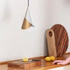 Cornet Lampskärm White/Brass 