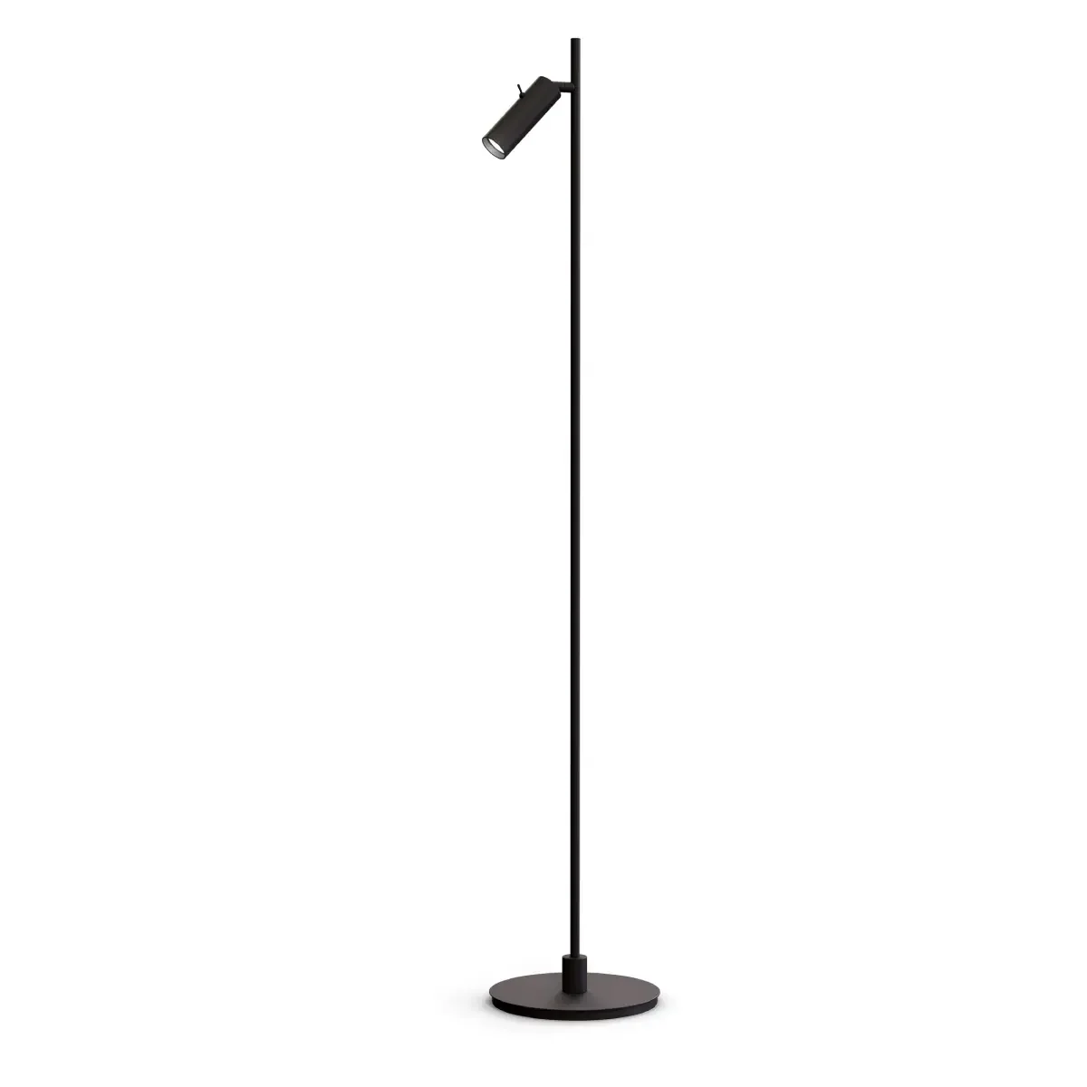 Golvlampa Pipeline enkel Ø19,9xH132,3 cm Metall Mattsvart