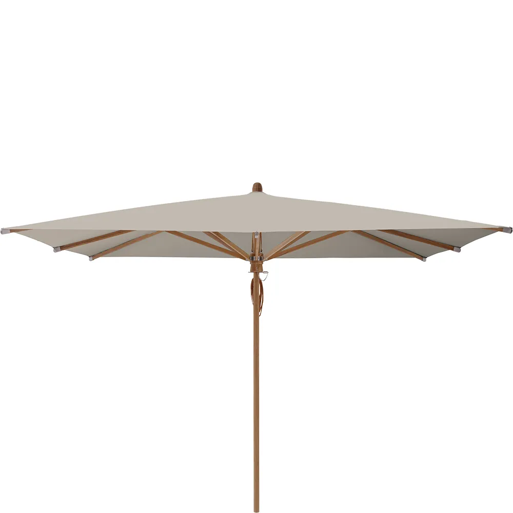 Glatz Teakwood parasoll 330×330 cm Kat.5 686 Urban Clay