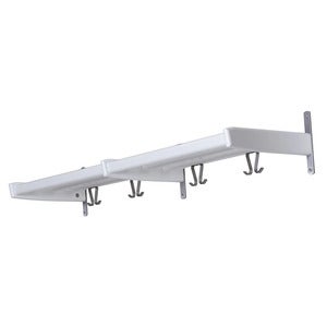 Meja Hatthylla 115 cm Vitlackad Björk