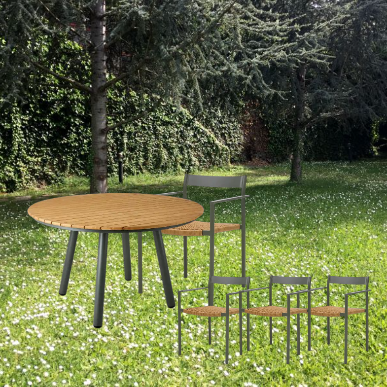 Bamboo+DK stol Matgrupp