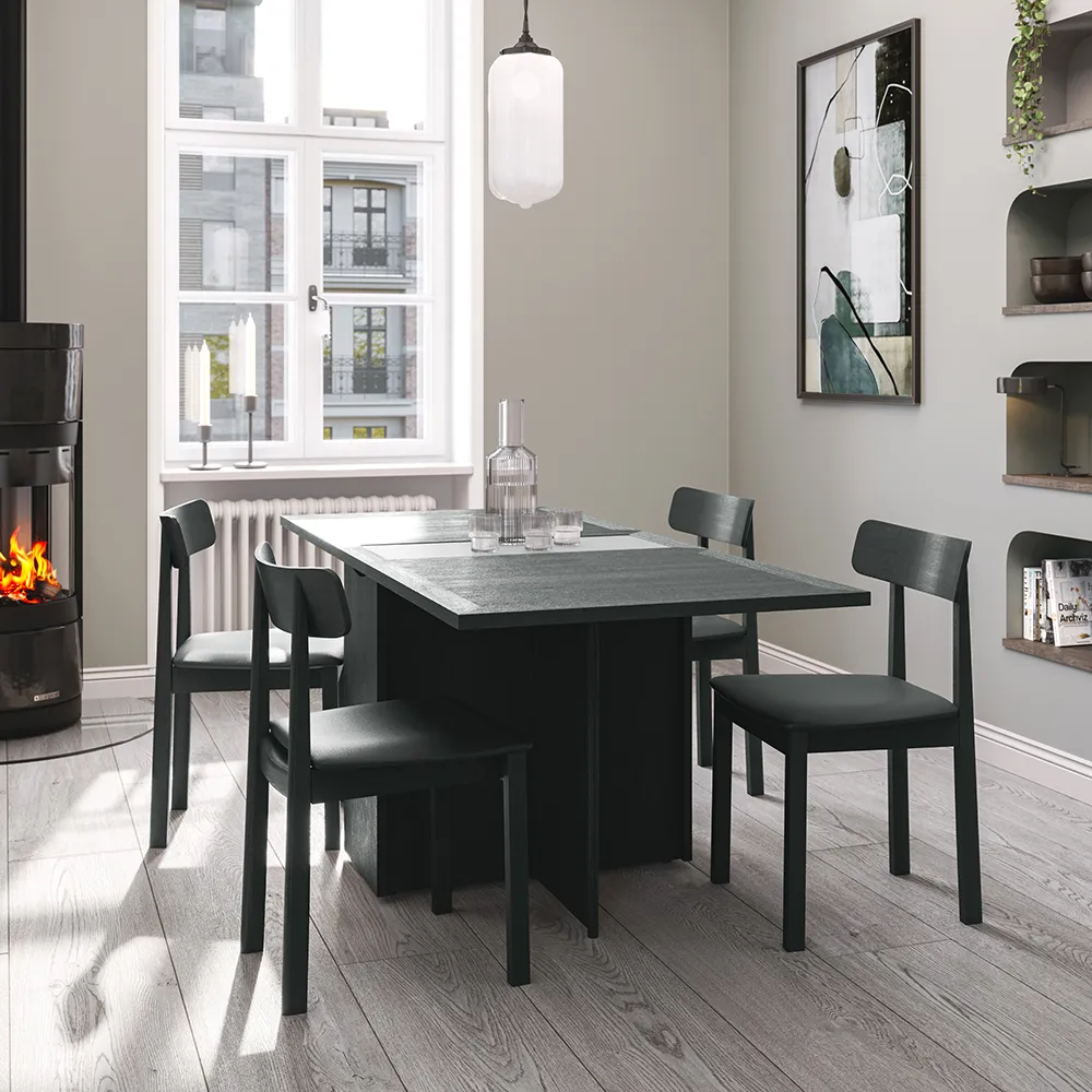 Sm101 Bord Valnöt Lack 80-109(178)x40x74 cm 