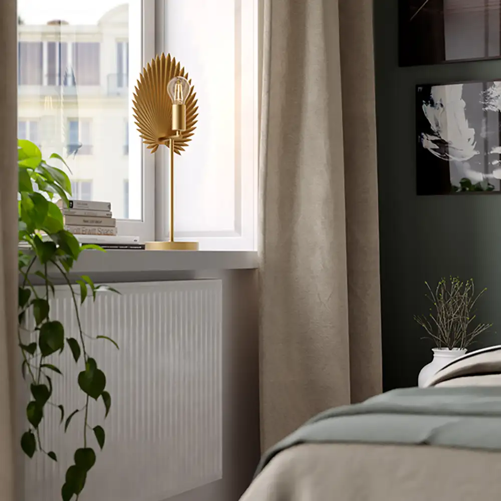 Aruba bordlampa H55cm Matt guld