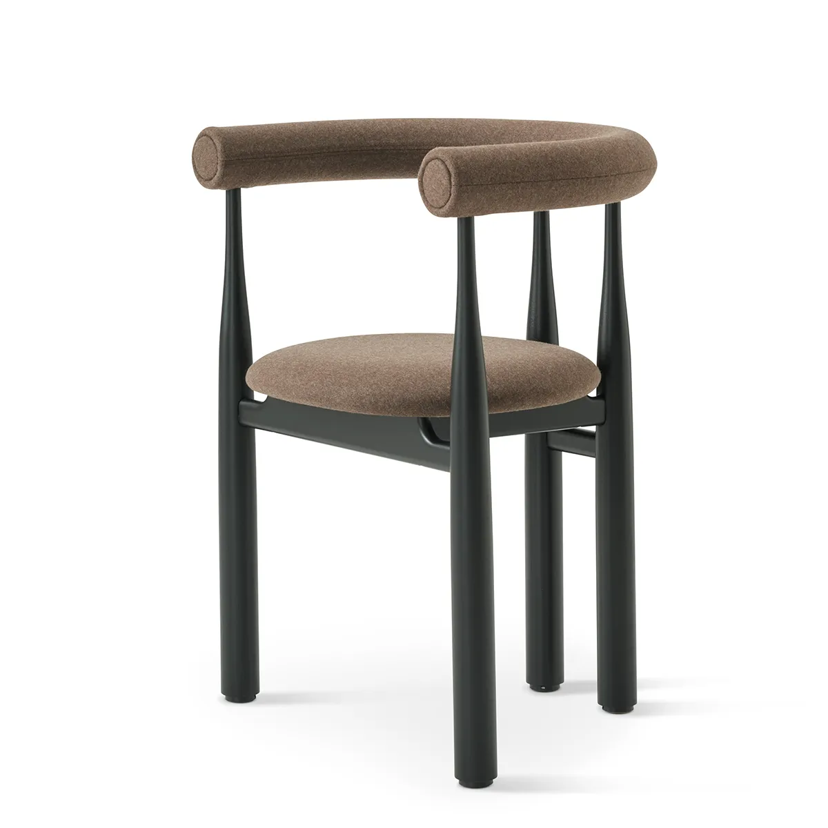 Stoppad Karmstol Bukowski Black Wooly