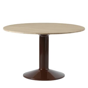 Midst matbord 120 cm - Oiled Oak Dark Red