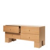 Kuben byrå 2x2 - Natural Oak Veneer