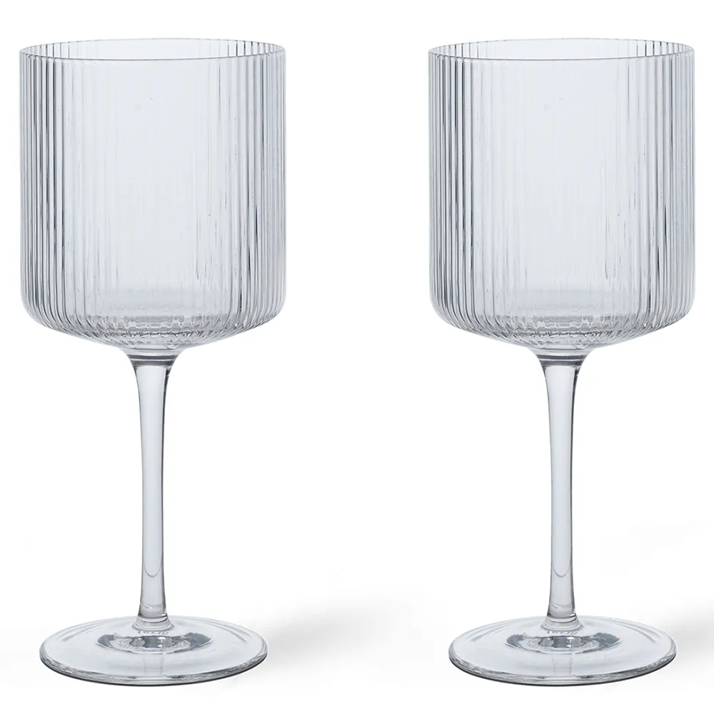 Ripple Rödvinsglas 2-pack - Clear
