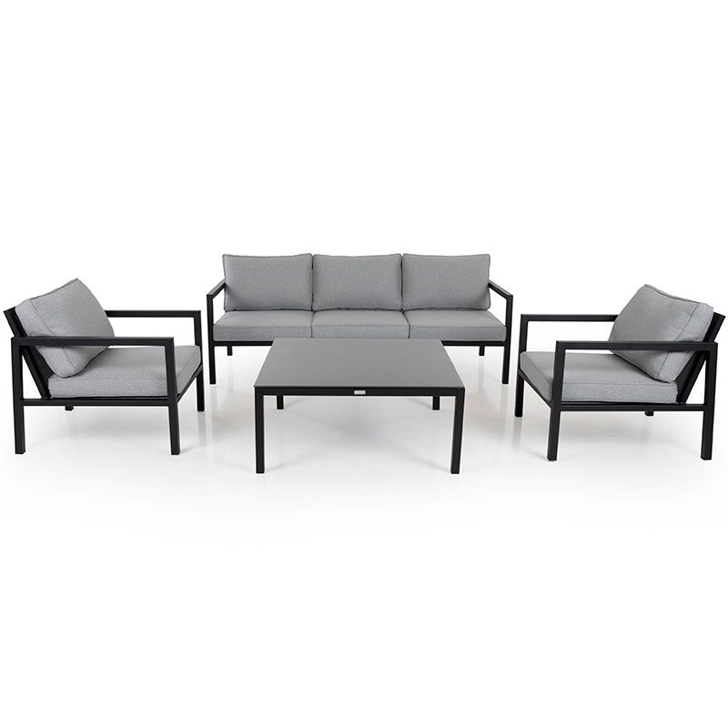 Belfort soffgrupp svart/grå 