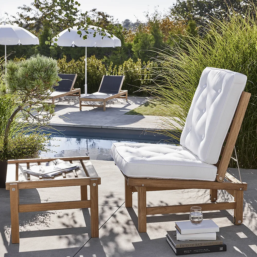 Fåtölj byggbar teak