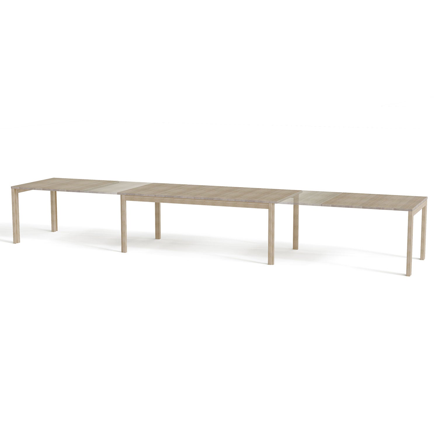 Sm24 Bord svartlackad ek 200-356(512)x100x73 cm