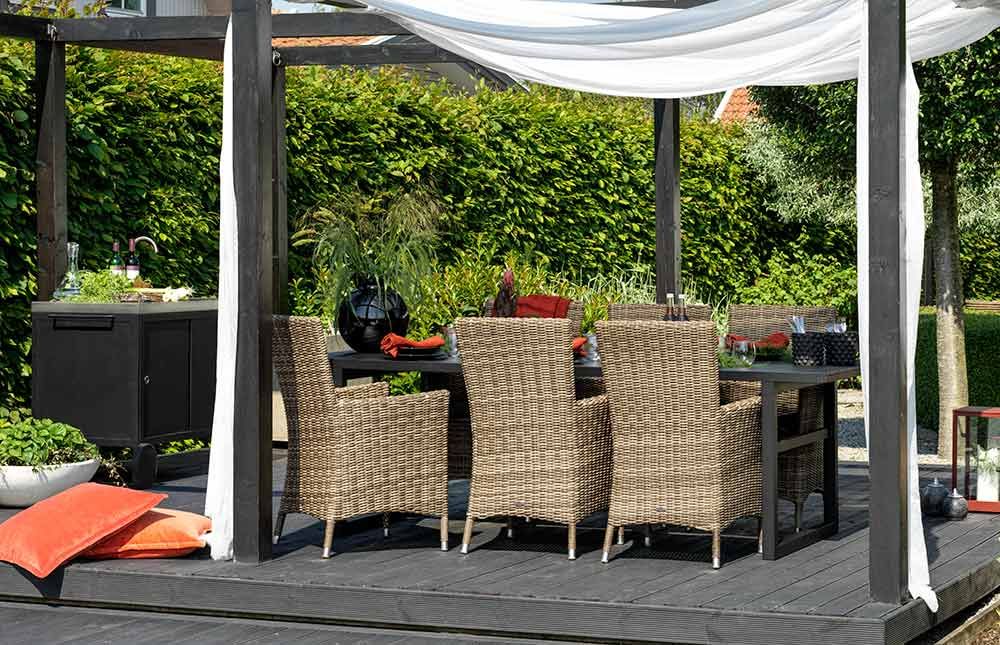 Vevi matbord 95x230 cm svart 