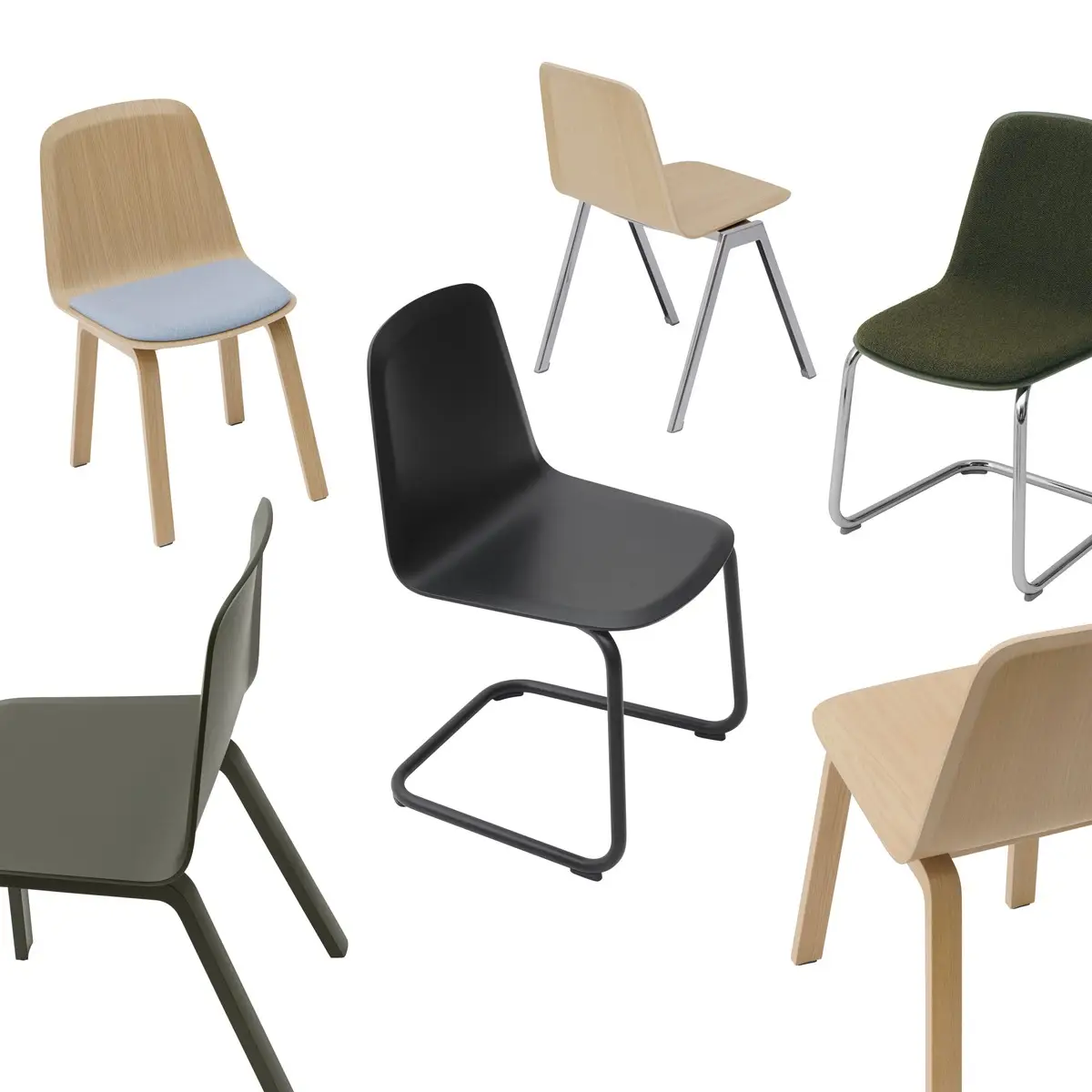 Brink Stol-Mörk oliv