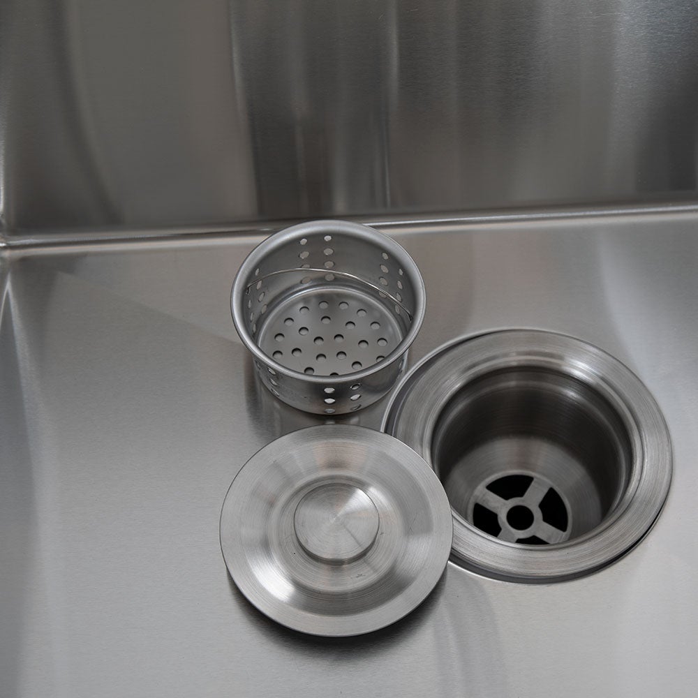 Fornax köksdel vask/kran svart/grå 