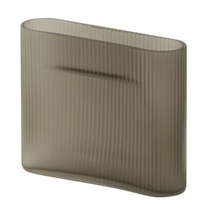Ridge Vas H: 16,5 cm Taupe Frosted