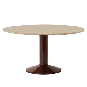 Midst matbord 140 cm - Oiled Oak Dark Red