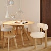 Slab runt bord 120cm natur