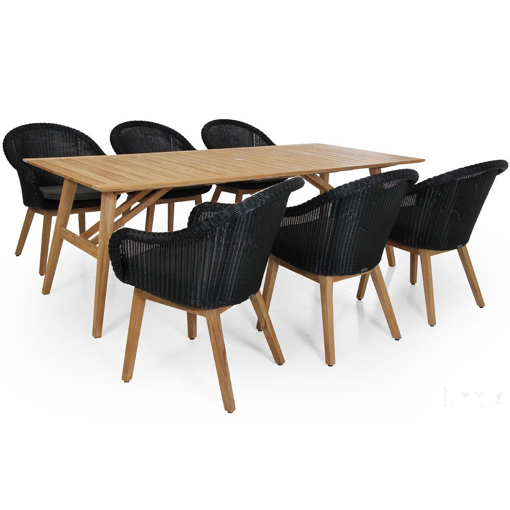 Beverly karmstol svart/grå 