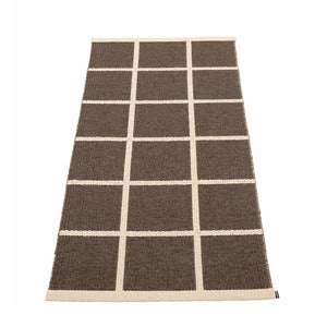 Vävd Matta Criss Dark Brown 70x150 cm