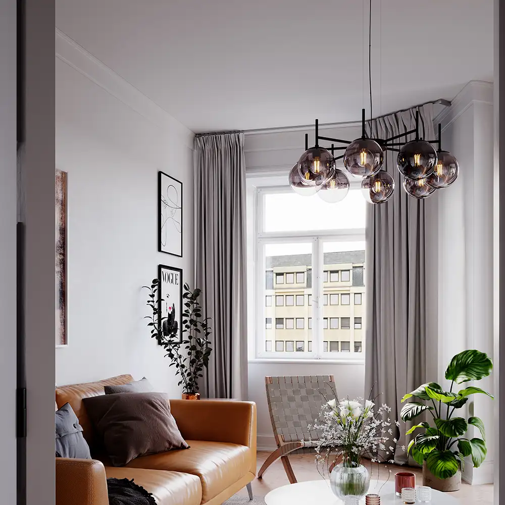 Boyle Taklampa Rökgrå