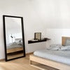 Light Frame golvspegel  svartlackad ek