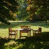 Drachmann table 126 cm teak
