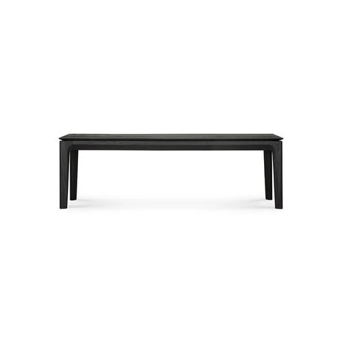 Bok Bänk 35x146 cm Svartlackad ek