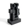 Block skulptur svartlackad mahogny