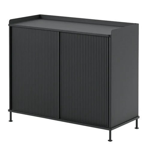 Enfold Sideboard 100 x 45 cm  - Black Anthracite Black