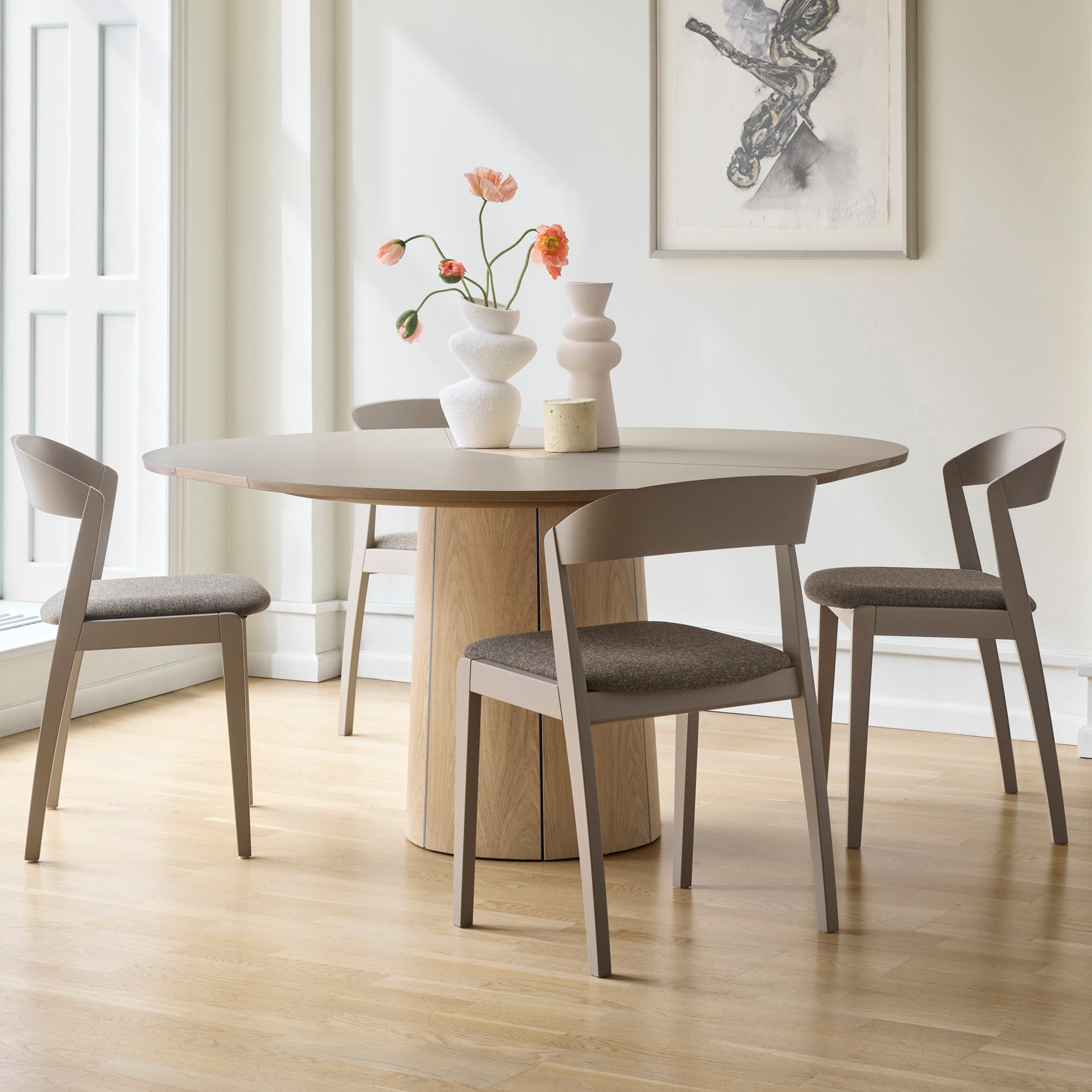 SM33 Bord Ek Mockabrun Lack Oljad look