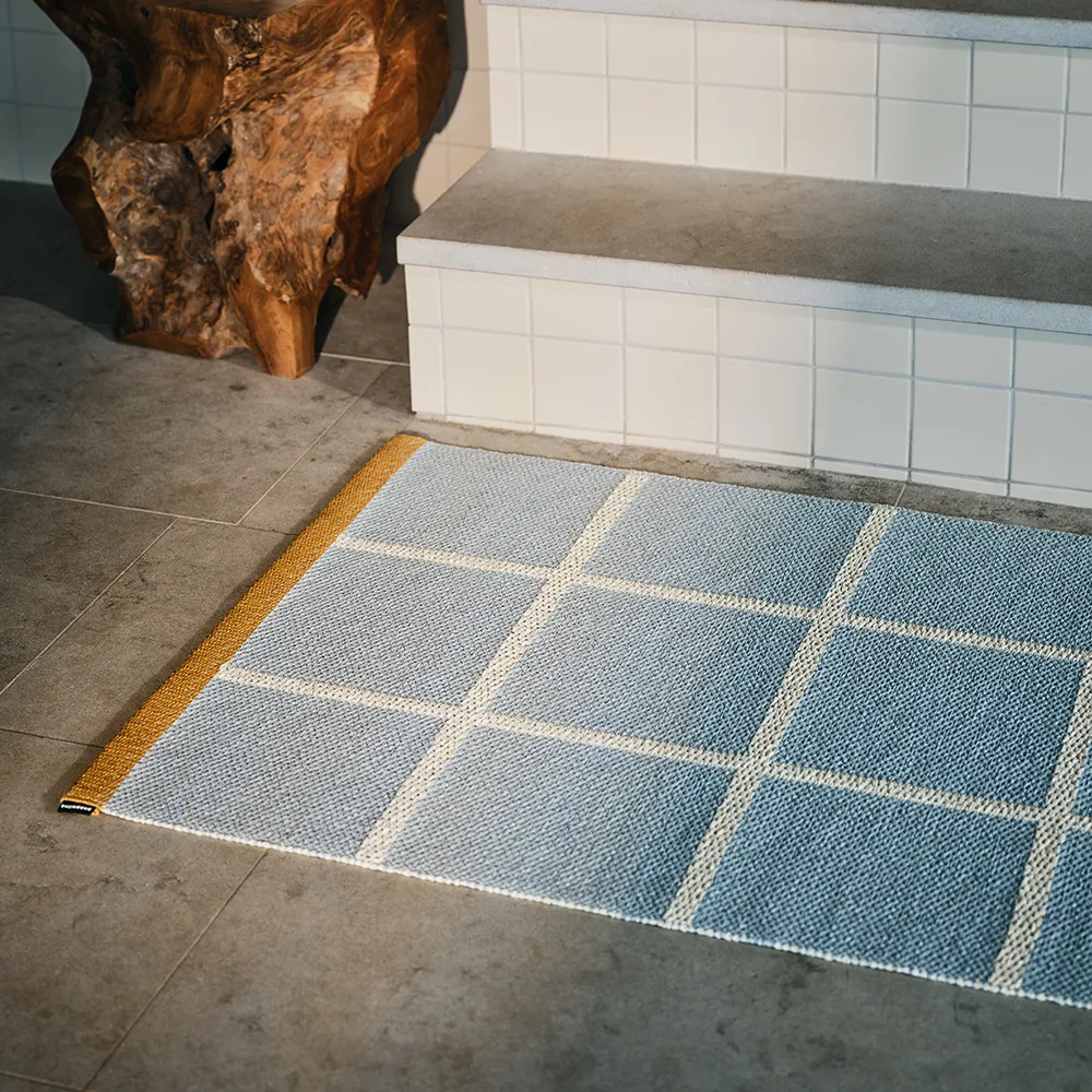 Vävd Matta Criss Pop Blue Fog