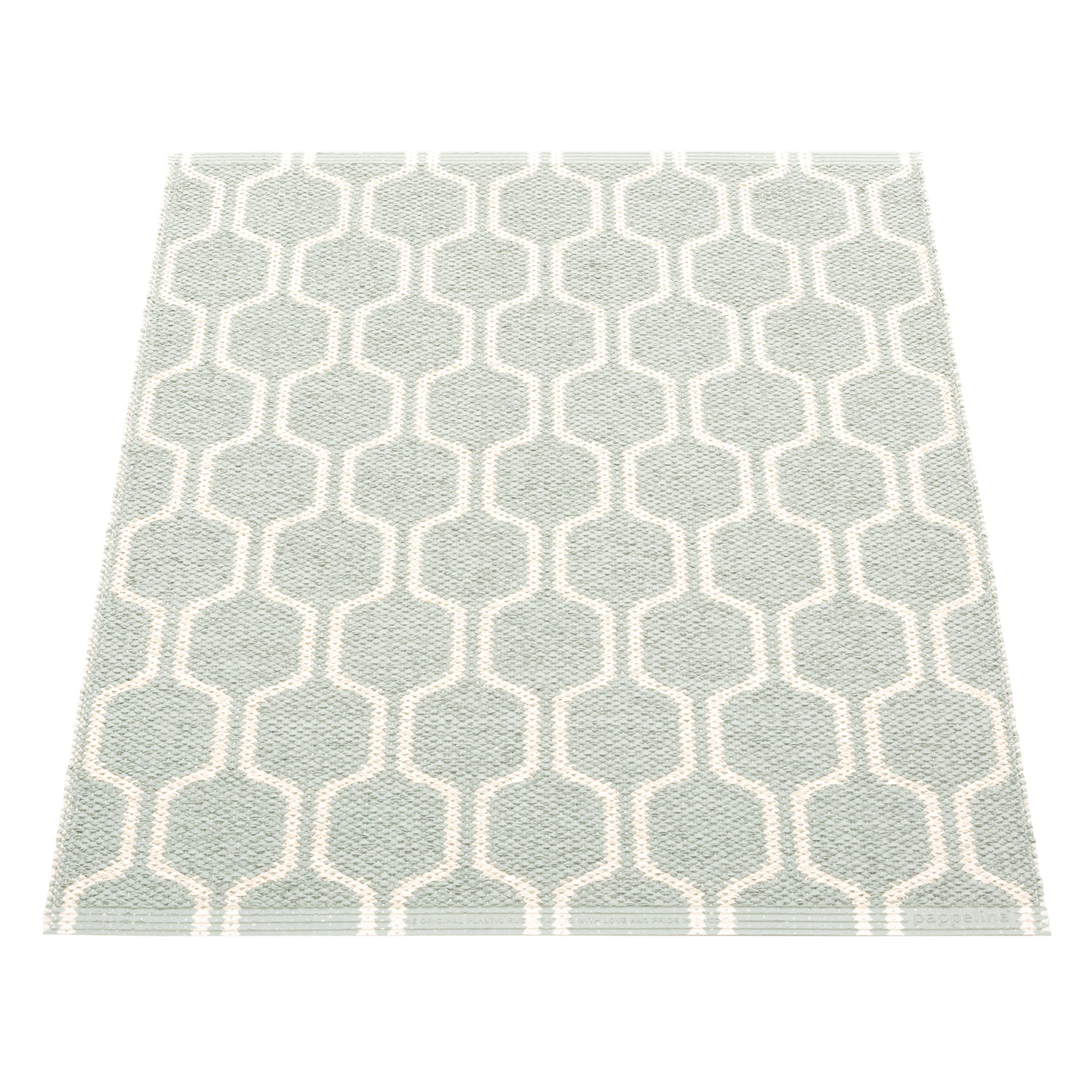 Pappelina Ants matta 70×90 cm sage vanilla / warm grey stripe