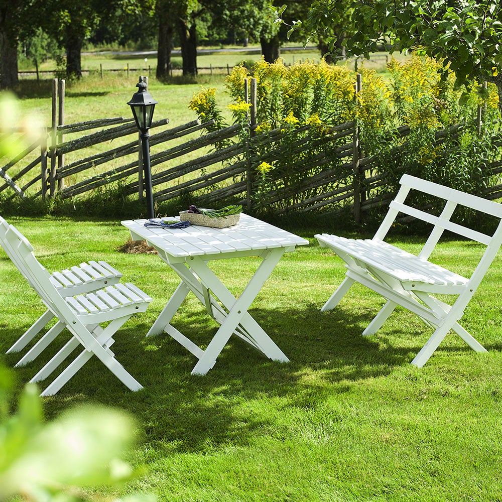 Torpet klappstol Vit