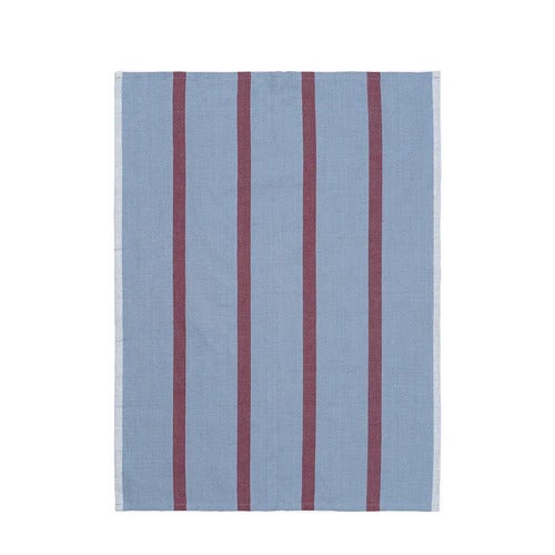 Kökshandduk Hale  Faded Blue/Burgundy
