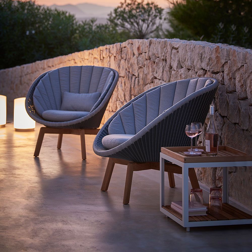 Peacock Loungefåtölj Grå 