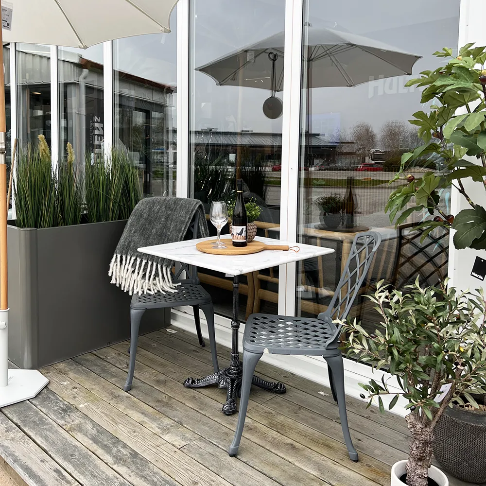 Loire marmor bord 70x70 cm vit 