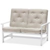 Soffa 2-Sits Vit Alu 