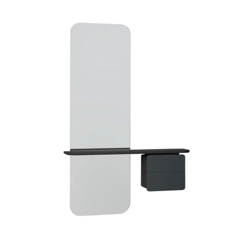 One More Look Spegel Svart ek/ Anthracite Grey