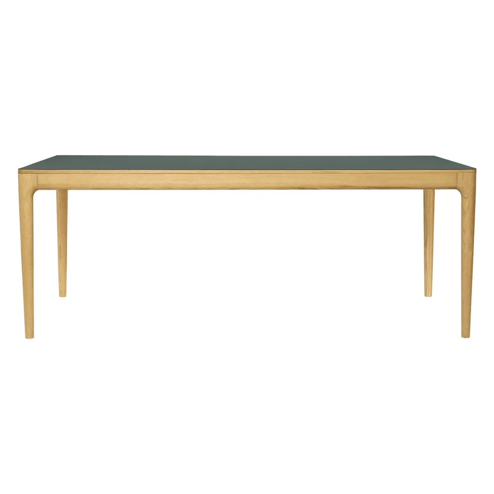 Heart'n'Soul Matbord 200/300x90x75 Ek/mossgrön