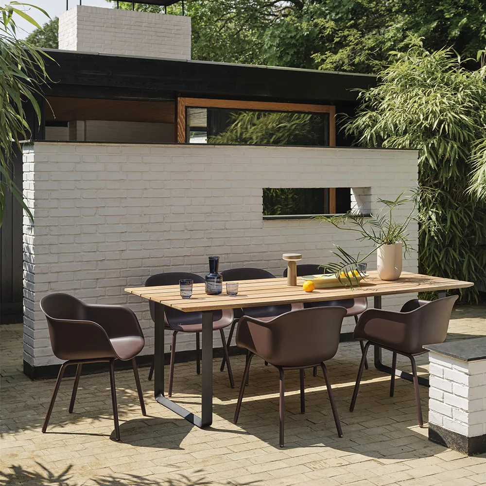 Fiber Outdoor Karmstol Brown Red 