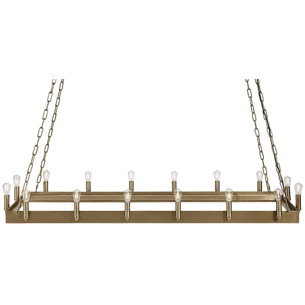 Artwood Taklampa Crown 148×48 Cm Mässing