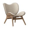 A Conversation Piece Loungestol Dark Oak/White Sands