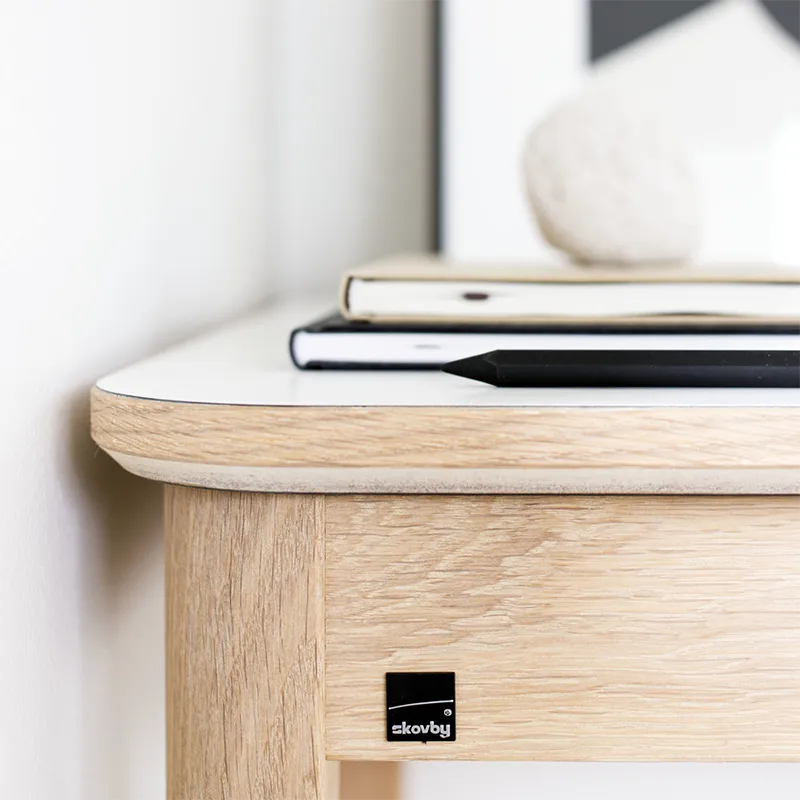 Sm131 Skrivbord Ek Massiv Vitolja 115X55X74Cm 